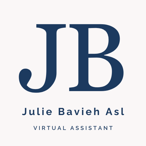 Julie Bavieh Asl Virtual Assistant Logo